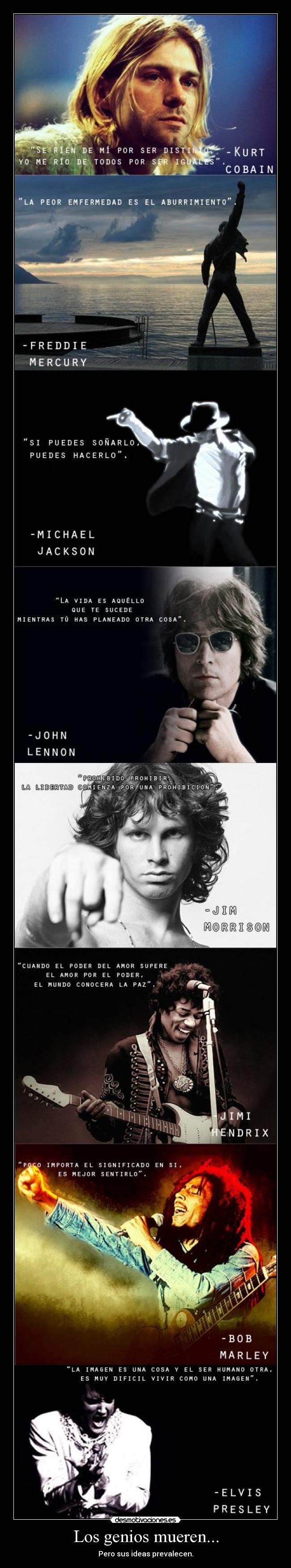 carteles verdaderos musicos rock genios musica ideas amor paz fuck yeah desmotivaciones