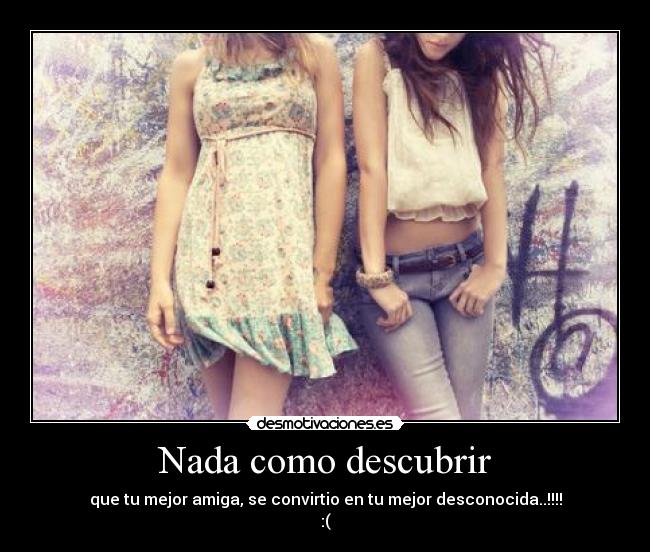 Nada como descubrir -