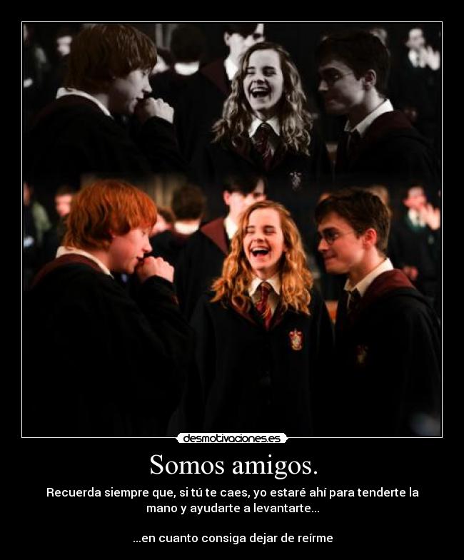 Somos amigos. -