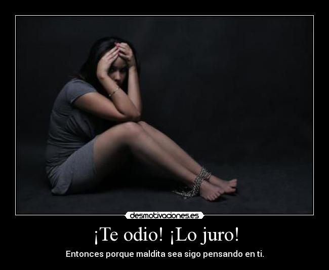 ¡Te odio! ¡Lo juro! -