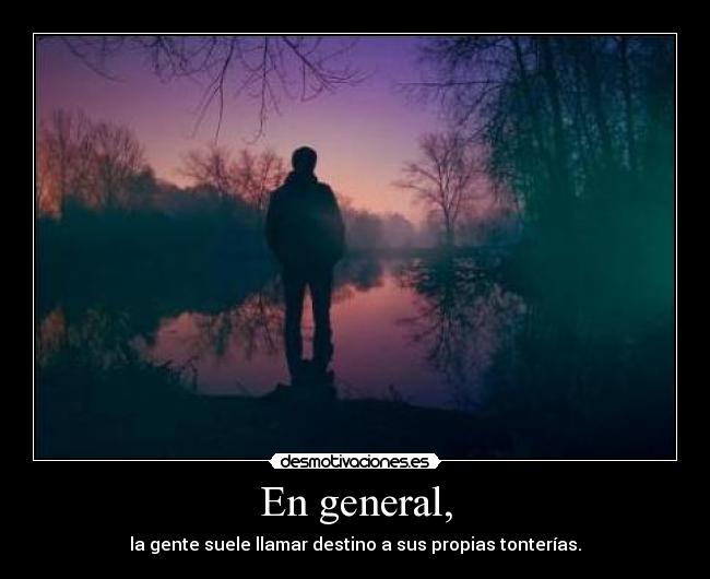 En general, - 