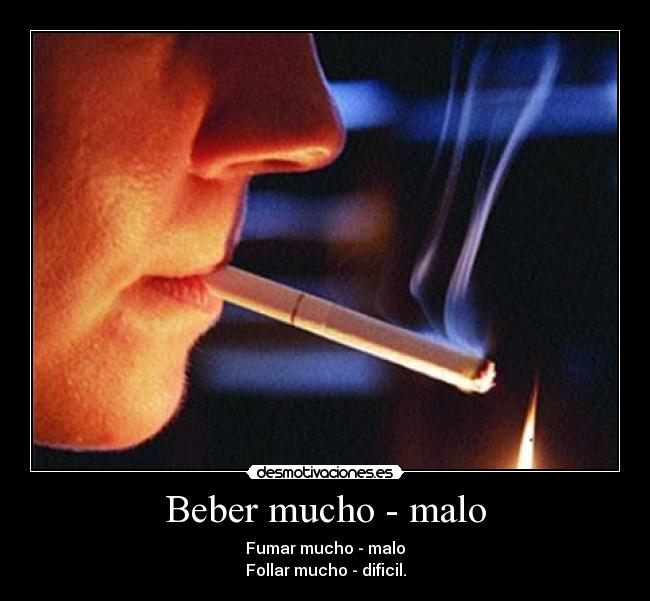 Beber mucho - malo -