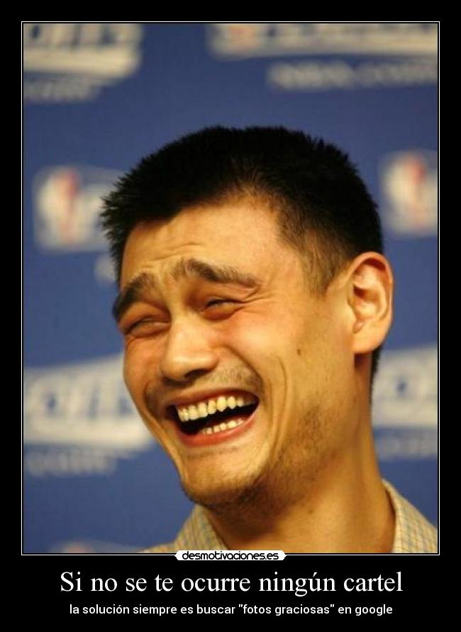 Si no se te ocurre ningún cartel -