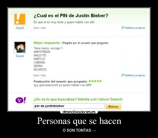 Personas que se hacen - 