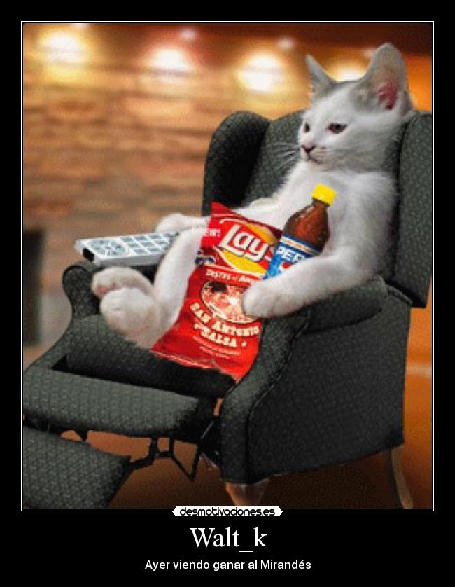 Walt_k - Ayer viendo ganar al Mirandés