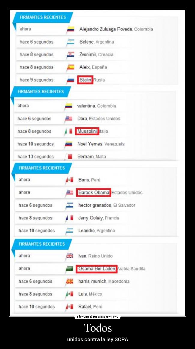 Todos - unidos contra la ley SOPA