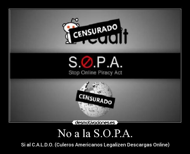 No a la S.O.P.A. - 