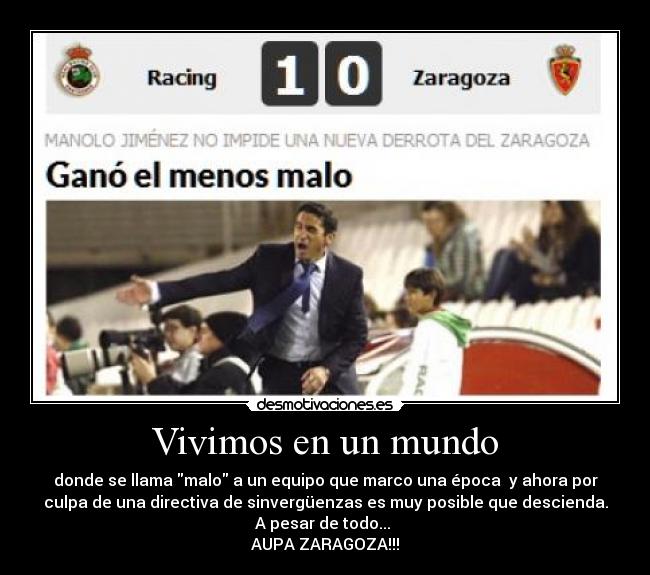 Vivimos en un mundo -