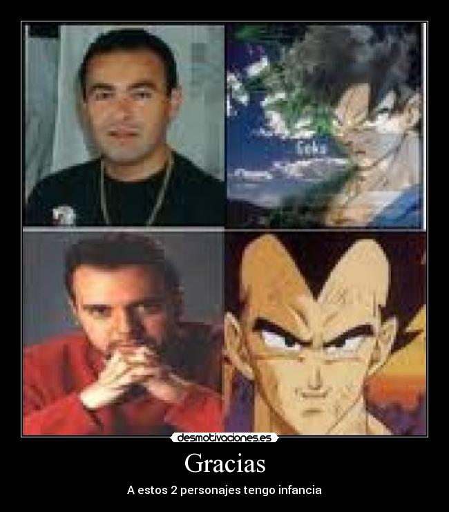 Gracias - A estos 2 personajes tengo infancia