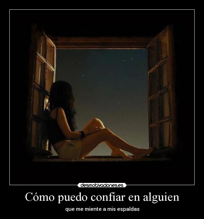 Cómo puedo confiar en alguien -