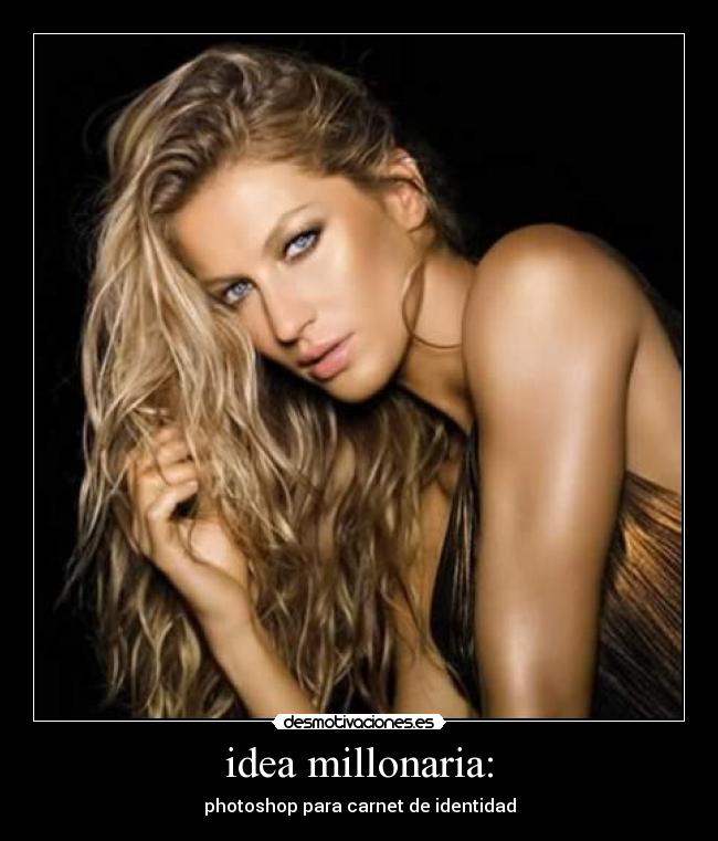 idea millonaria: - photoshop para carnet de identidad