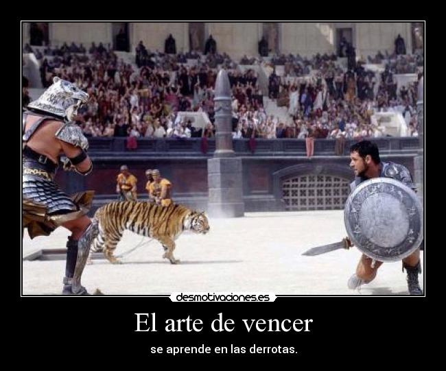 El arte de vencer - se aprende en las derrotas.