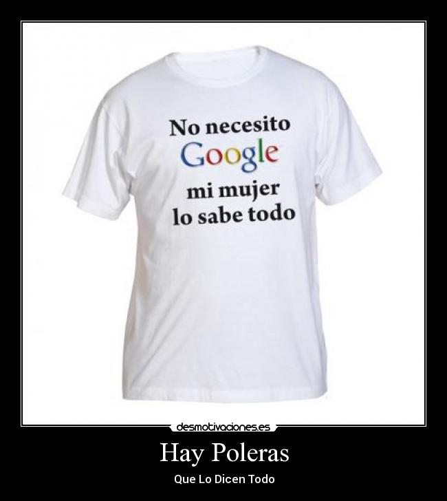 Hay Poleras -