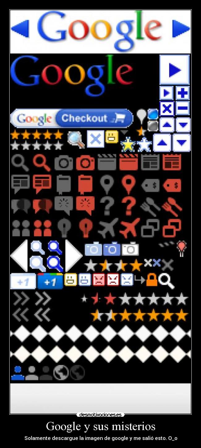 Google y sus misterios - Solamente descargue la imagen de google y me salió esto. O_o