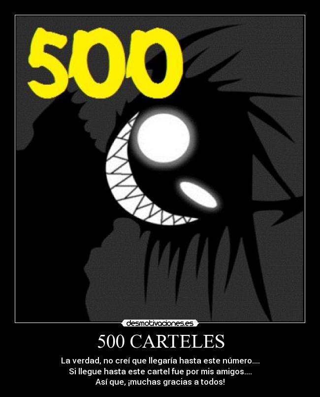 500 CARTELES -