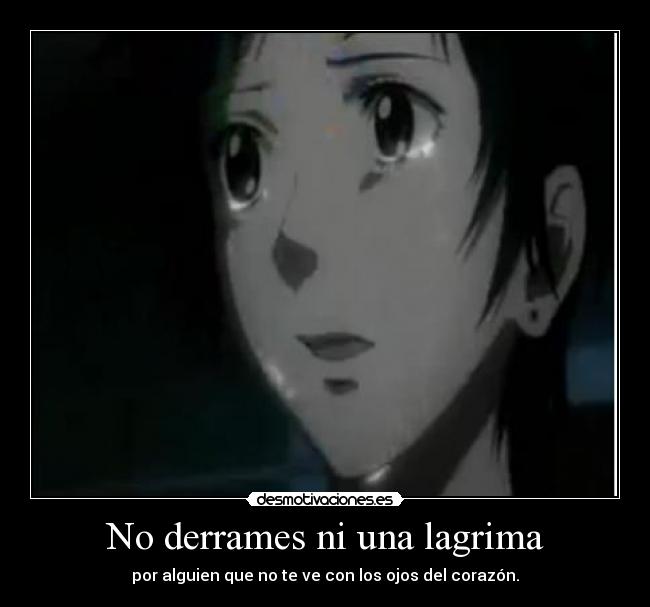No derrames ni una lagrima -