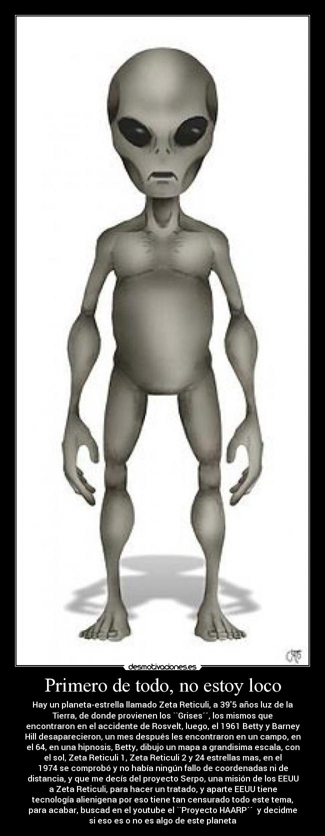 Primero de todo, no estoy loco - 