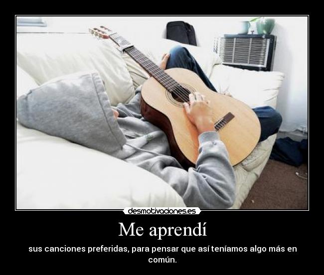 Me aprendí -