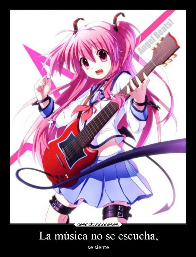 La música no se escucha, -