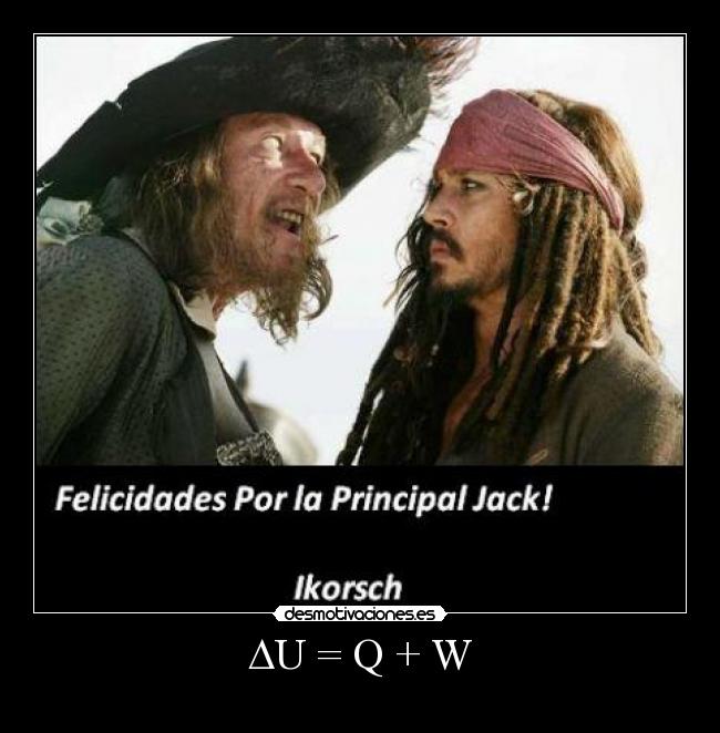 ∆U = Q + W -