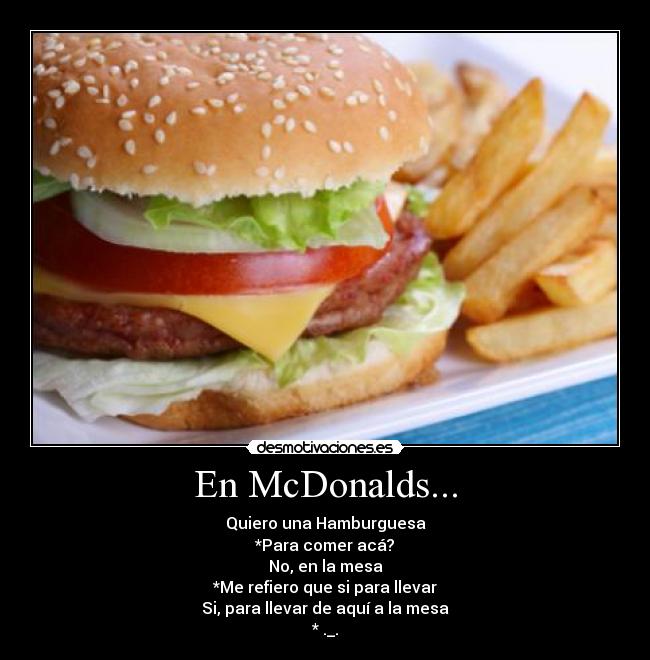 En McDonalds... - 