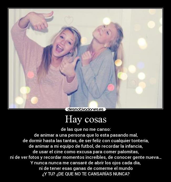 Hay cosas -
