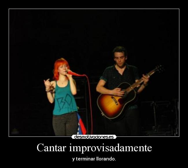 Cantar improvisadamente -