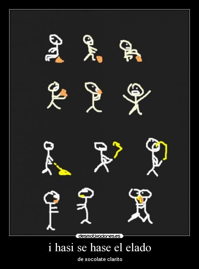 carteles helado que rico uhmmmmmm que bien dibujo joder desmotivaciones