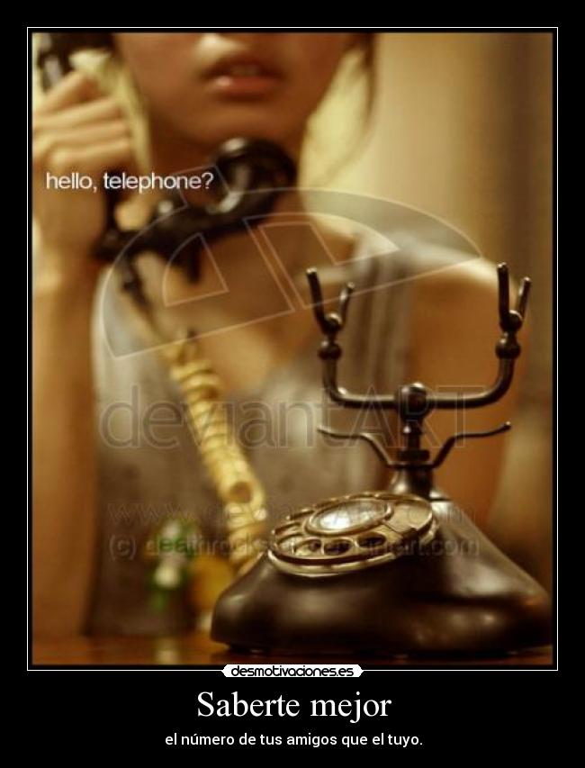 Saberte mejor - el número de tus amigos que el tuyo.