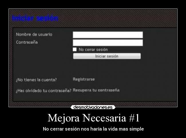 Mejora Necesaria #1 - 