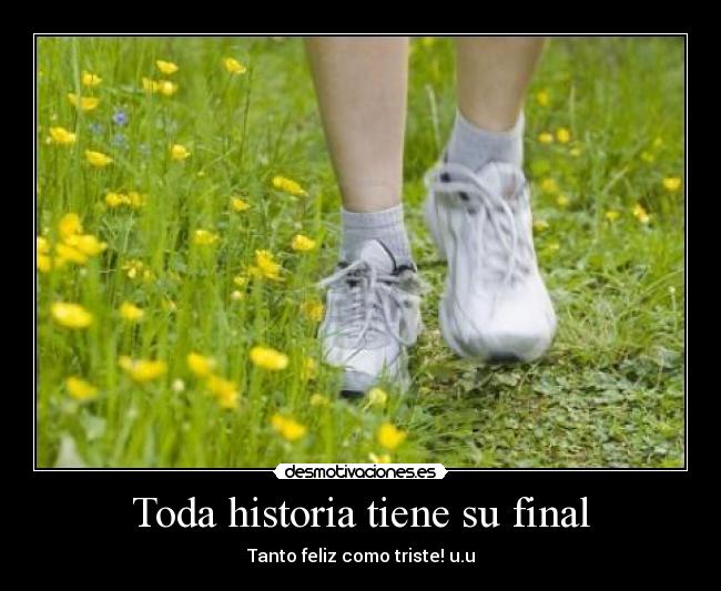 Toda historia tiene su final - Tanto feliz como triste! u.u