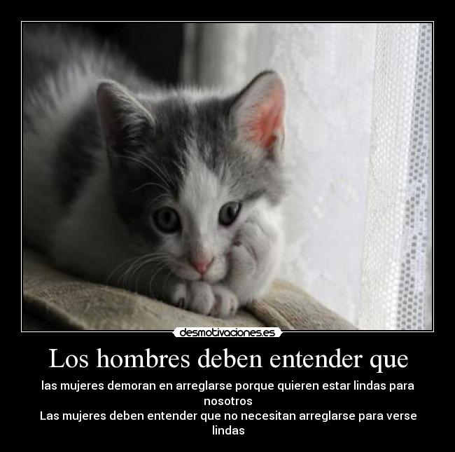 carteles belleza hombre mujer linda arreglarse desmotivaciones