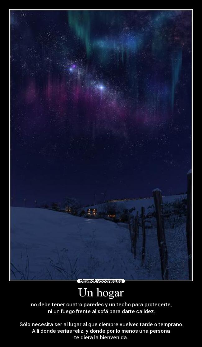 Un hogar -