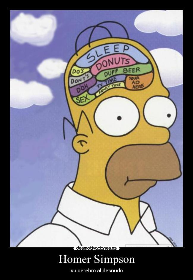 Homer Simpson - su cerebro al desnudo