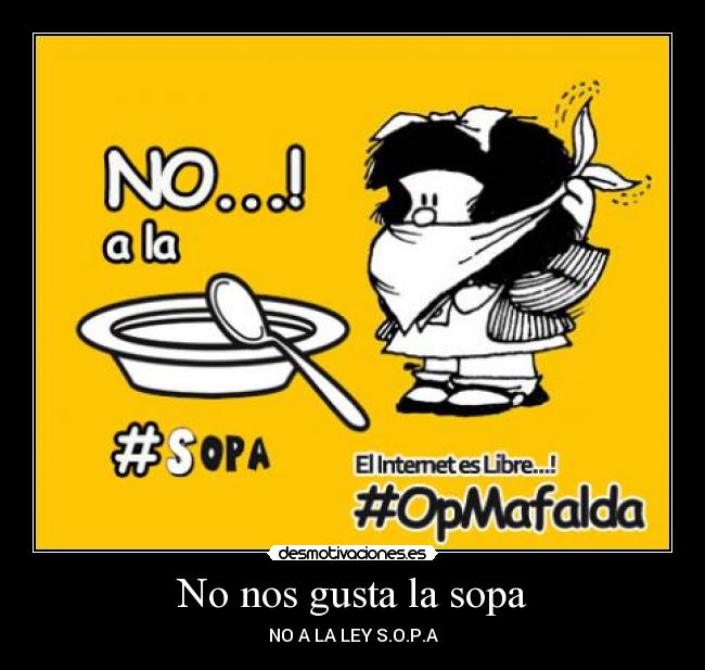 No nos gusta la sopa -