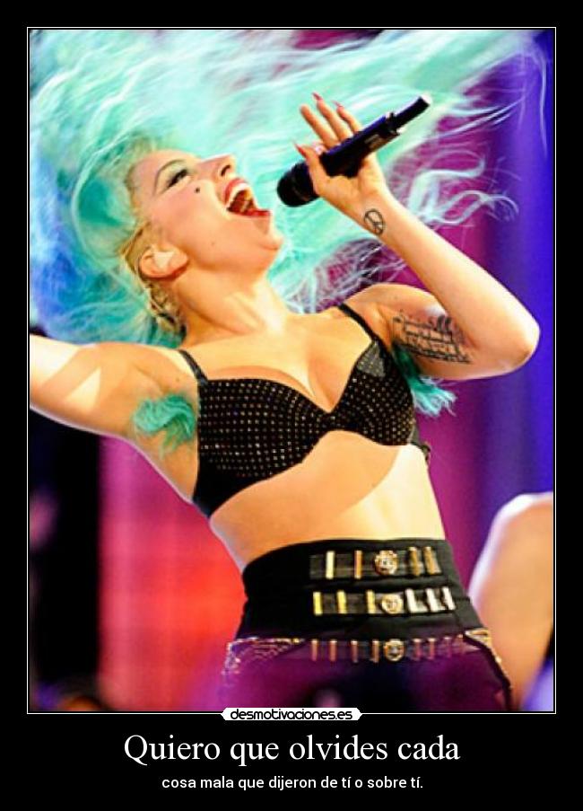 Quiero que olvides cada - 