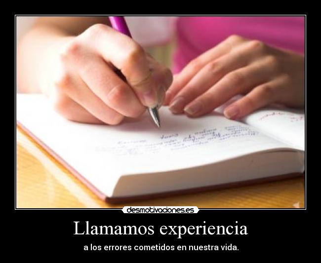 Llamamos experiencia -