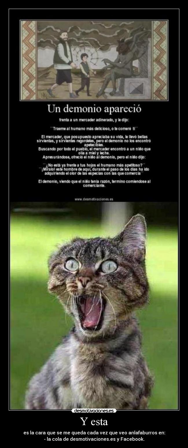 Y esta - es la cara que se me queda cada vez que veo anlafaburros en:
- la cola de desmotivaciones.es y Facebook.