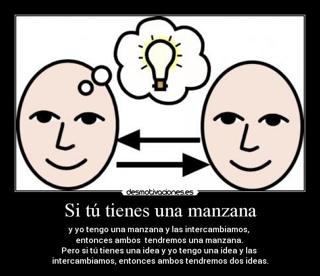 Si tú tienes una manzana - 