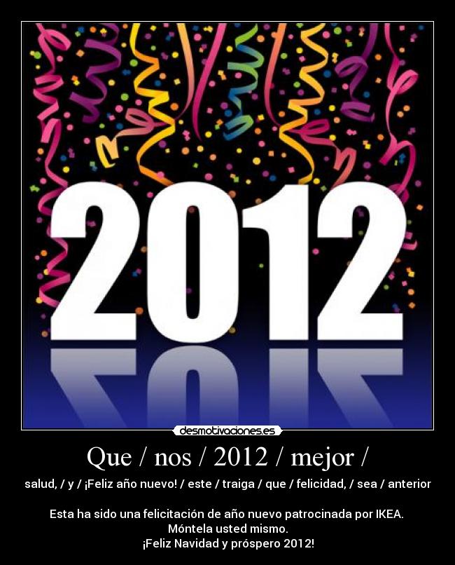 Que / nos / 2012 / mejor / - 