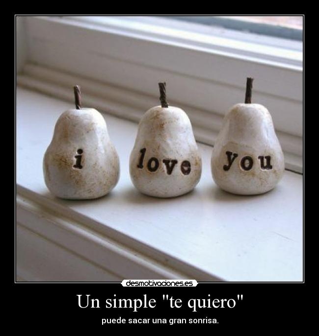 Un simple te quiero - 