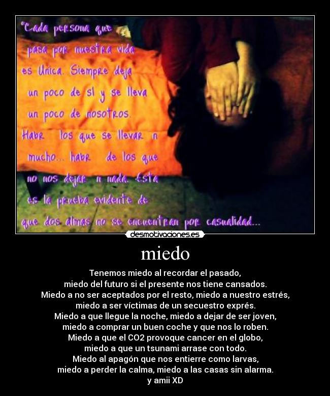 miedo -