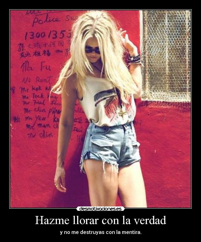 Hazme llorar con la verdad - 
