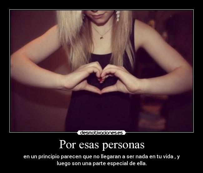 Por esas personas - 