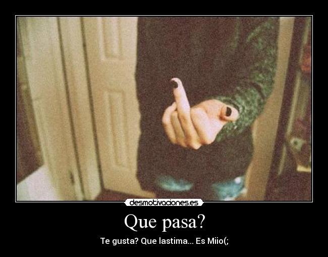 Que pasa? - Te gusta? Que lastima... Es Miio(;