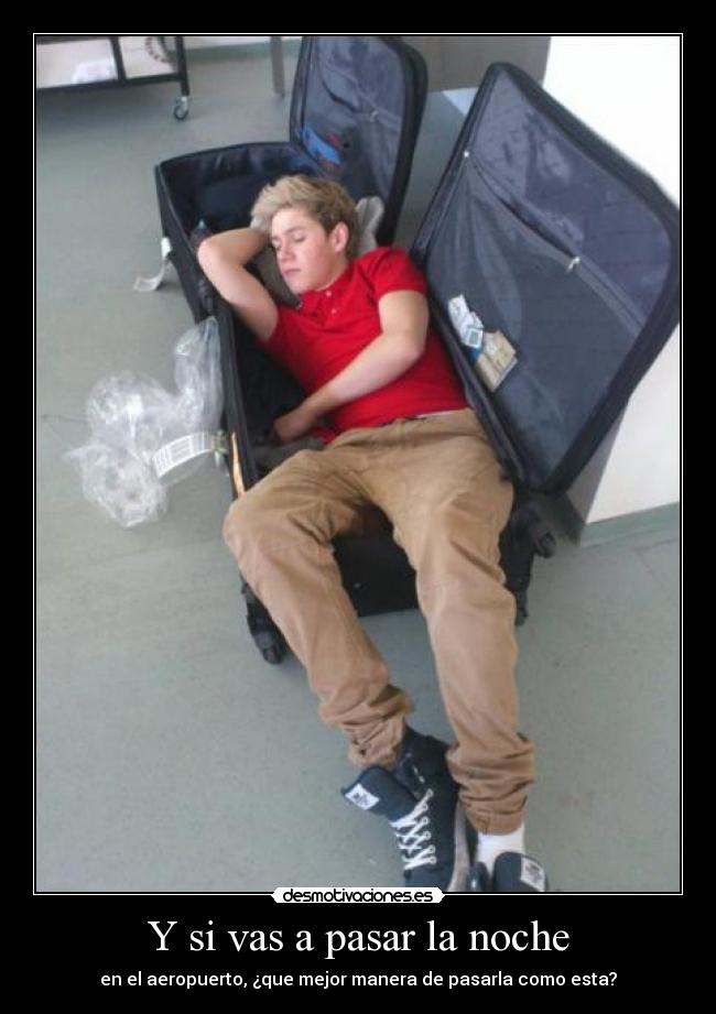 Y si vas a pasar la noche - en el aeropuerto, ¿que mejor manera de pasarla como esta?