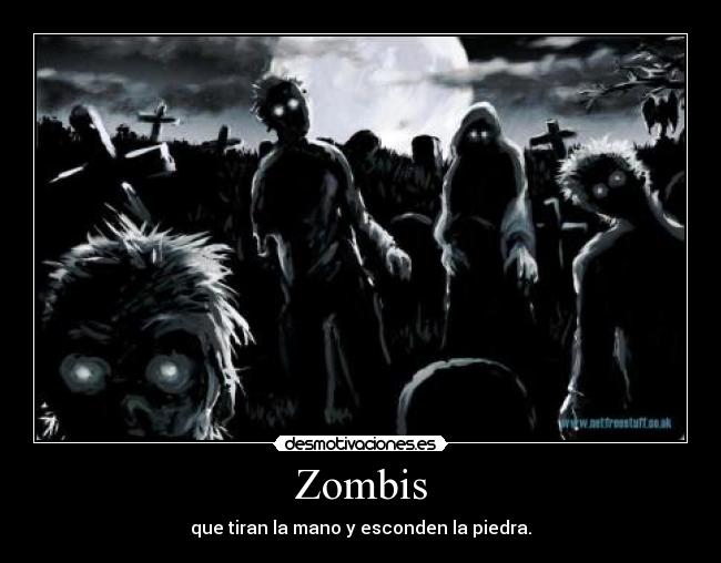carteles zombis kaede desmotivaciones