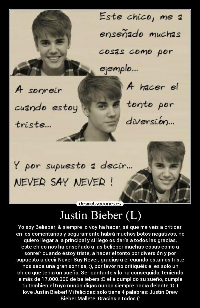 Justin Bieber (L) -