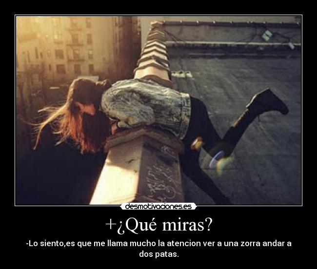 +¿Qué miras? -