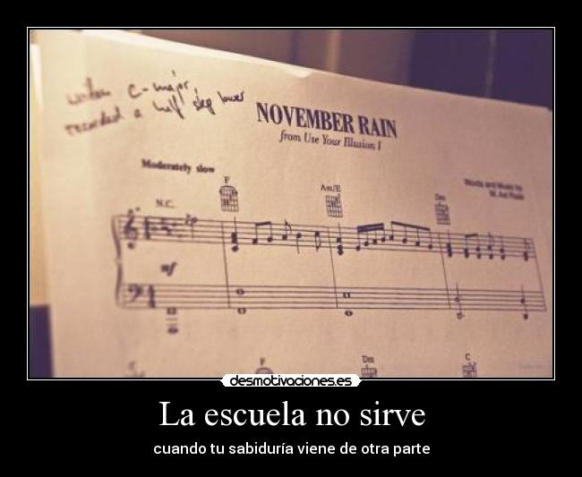 La escuela no sirve -